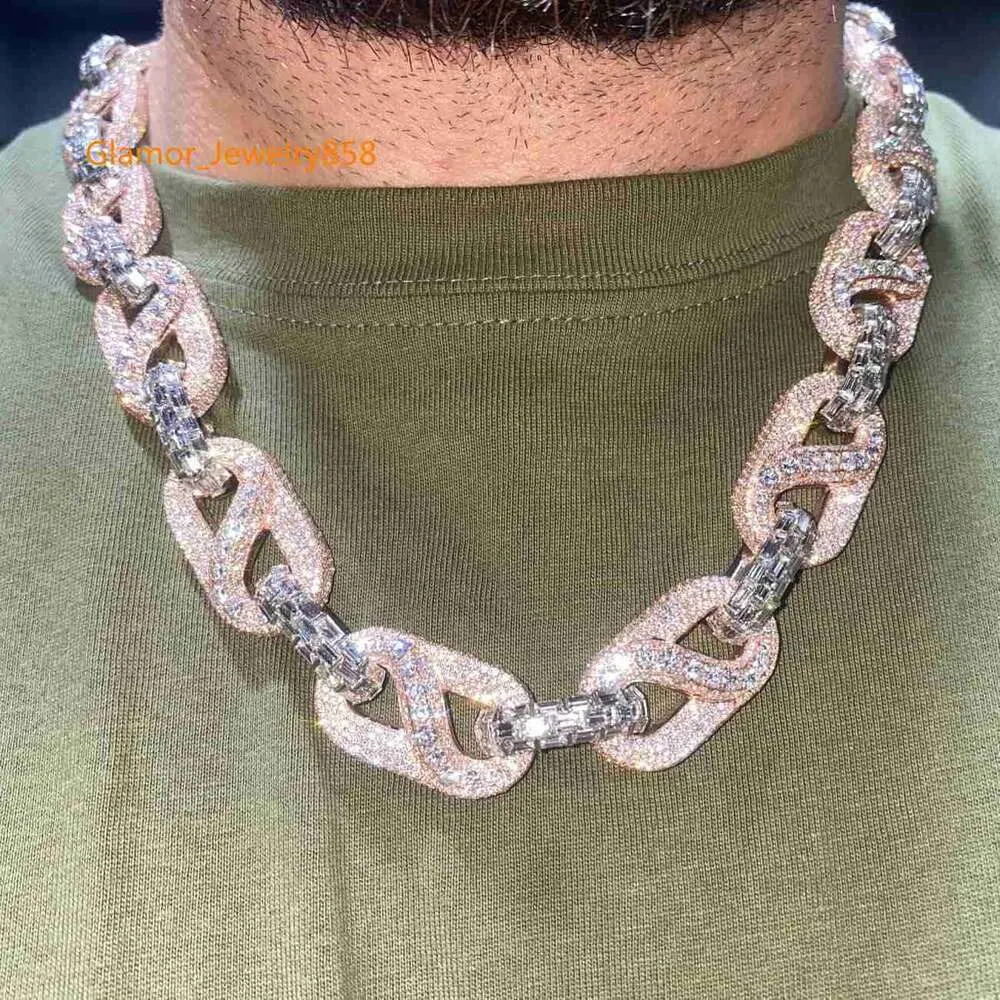 Iced Out Cuban Link Chain 20mm VVS Moissanite Baguette, Custom Hip Hop  Chain, Statement Jewelry, Crazy Design Shop Now!