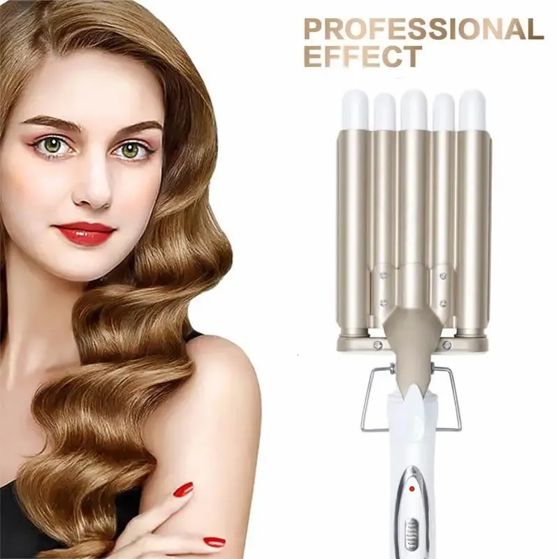 Curling Irons Hair Iron Ceramic Triple Barrel Professional Curler Waver Waver Styling Tools Styler Wand 231101