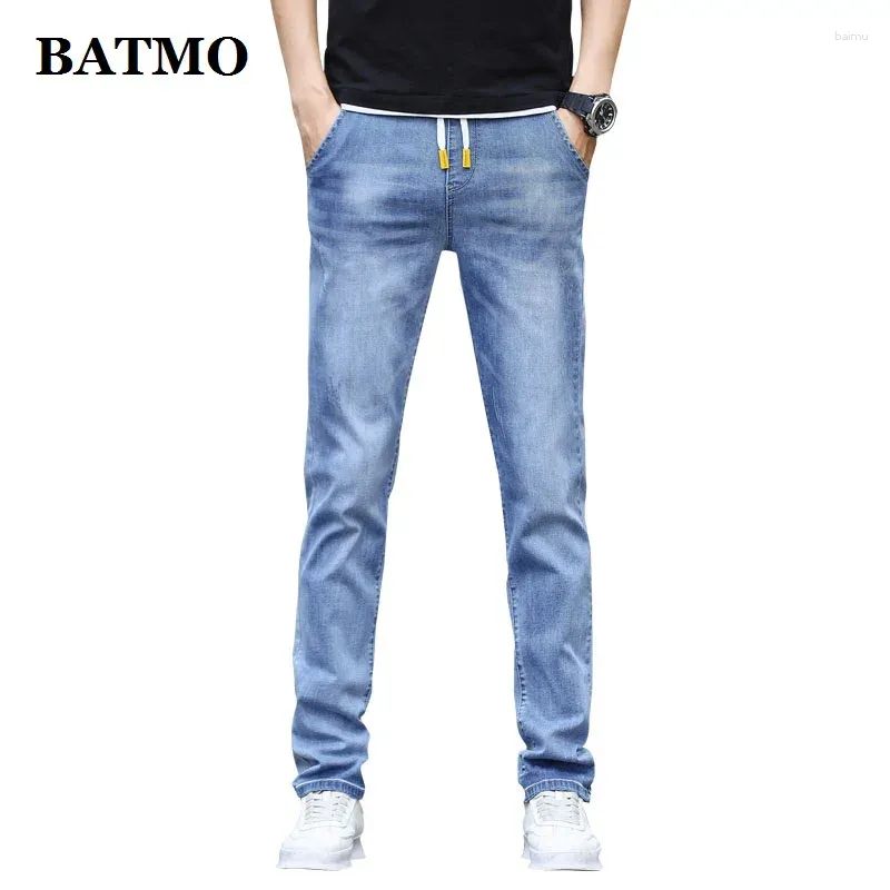 Jeans pour hommes Batmo 2023 Arrivée Spring Slim Elastic Hommes Skiny Male Crayon Pantalon 1813