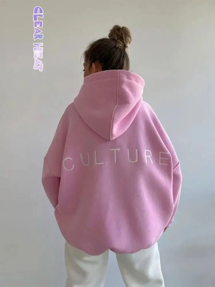 Mulheres de pele falsa carta bordado hoodies outono inverno vintage manga longa oversized jaqueta casaco harajuku casual moletom com capuz 2023 231101