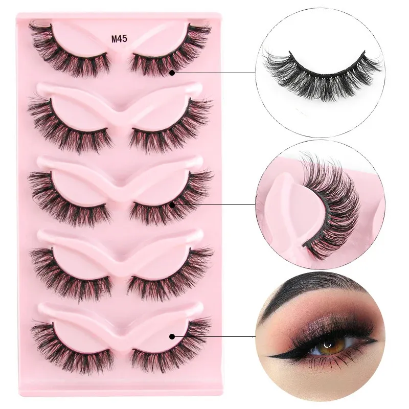 False Eyelashes YSDO 35 Pairs 3D Mink Lashes Natural Half Makeup Full Strip Dramatic Thick Faux Cilios 231101