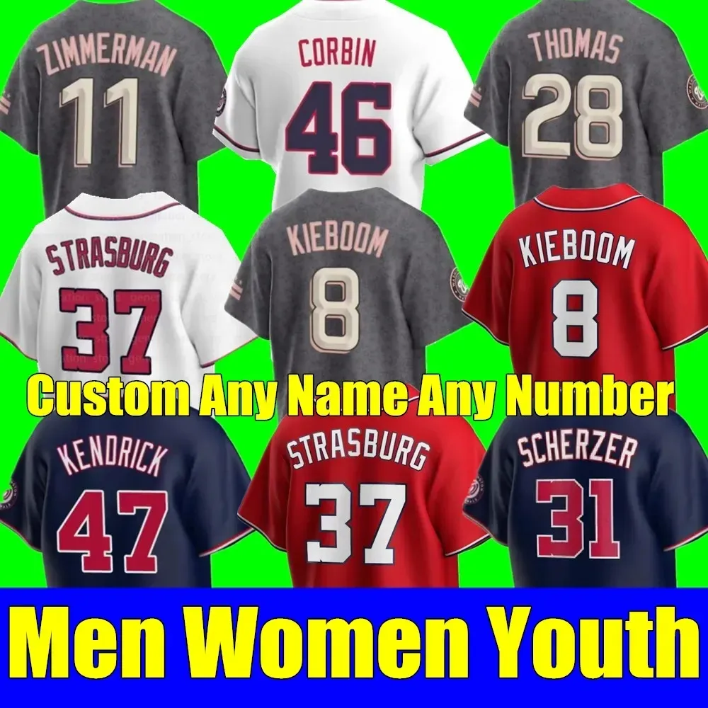 Sale Custom Washington Stephen Strasburg Jersey Ryan Zimmerman Baseball