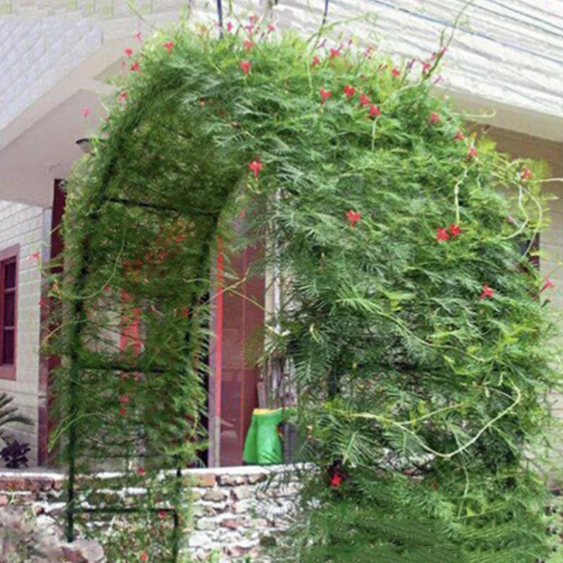 パーティーデコレーションガーデンアーチアーバートレリス植物は屋外の結婚式のために立っています