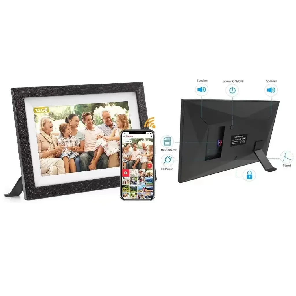 Frameo Smart Amazon Digital Photo Frame With 32GB Memory, 10.1 Inch IPS