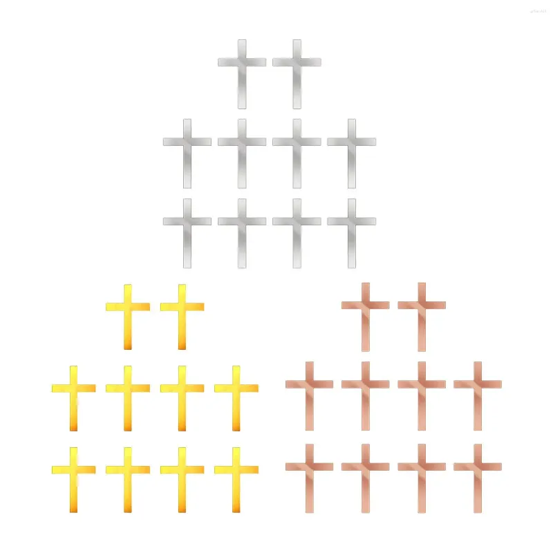 Cake Tools 10 Pieces Acrylic Cross Topper For Year Thanksgiving Anniversary