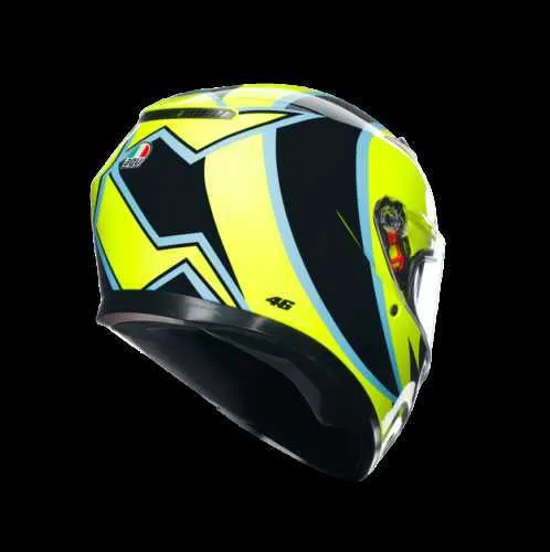 AGV Full Helmets Men and Women's Motorcycle Helmets AGV K3 Rossi Winter Test Test Philip Island 2005 Sport Touring Urban Helmet Wn 4it3 HCML