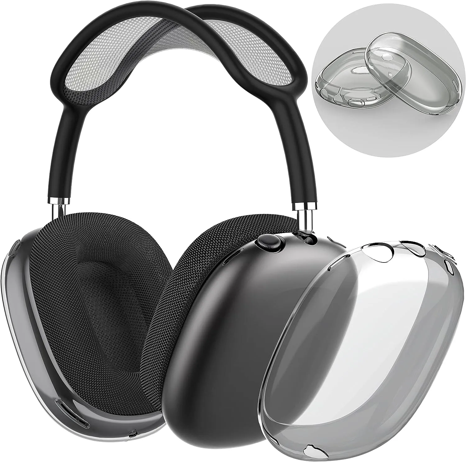 Max Headphones Headset TPU Airpod Festes Silikon -Wasserdichter -Schutzhülle Kopfhörer Airpodcase -Zubehör iPhone 15 14 Pro Max 81793