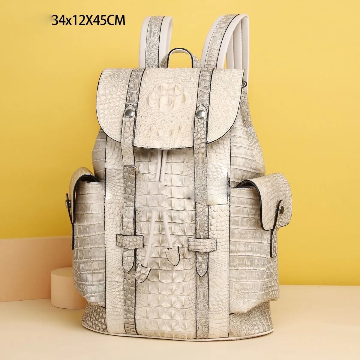 Kann individuell gestaltet werden. Klassische Umhängetasche, Designer-Handtasche, Umhängetasche, Klappentasche, edle, aus dem Himalaya importierte Krokodilhaut, vollständig handgefertigte Tote mit Platin-Galvanik-Hardware