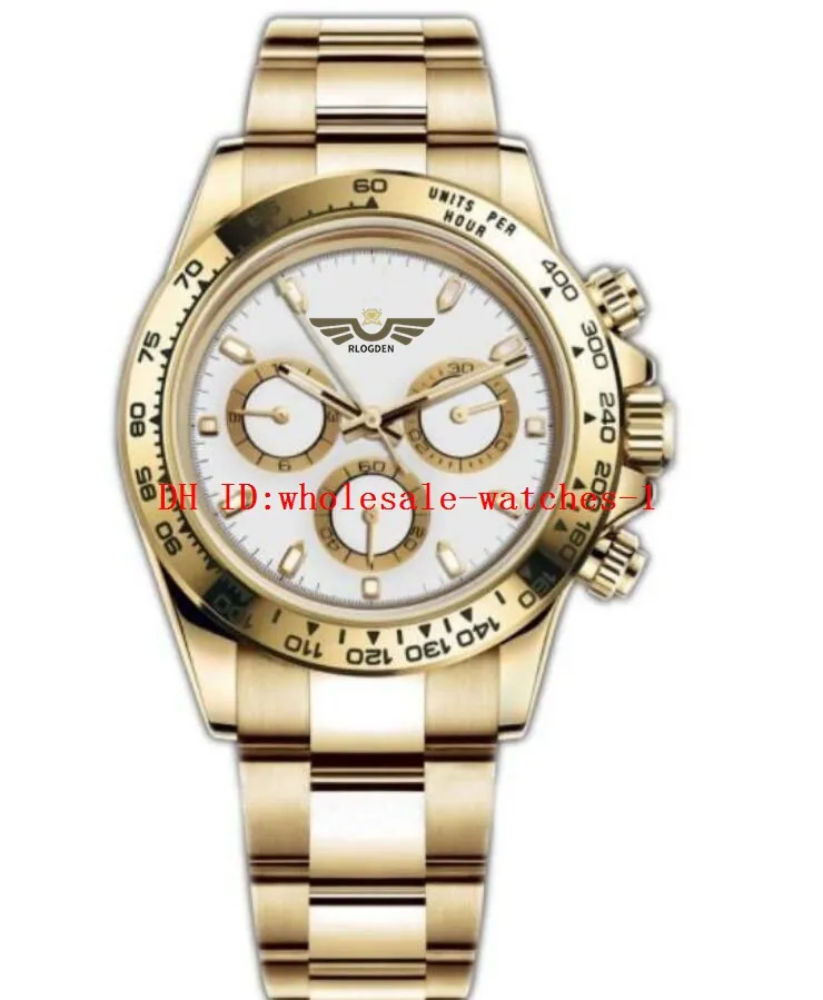 20 Estilo 40 mm Watch 116500 Panda 116508 116520 Relojes deportivos 2813 Relojes de movimiento automático Dial blanco Montre de Luxe Wutwatches