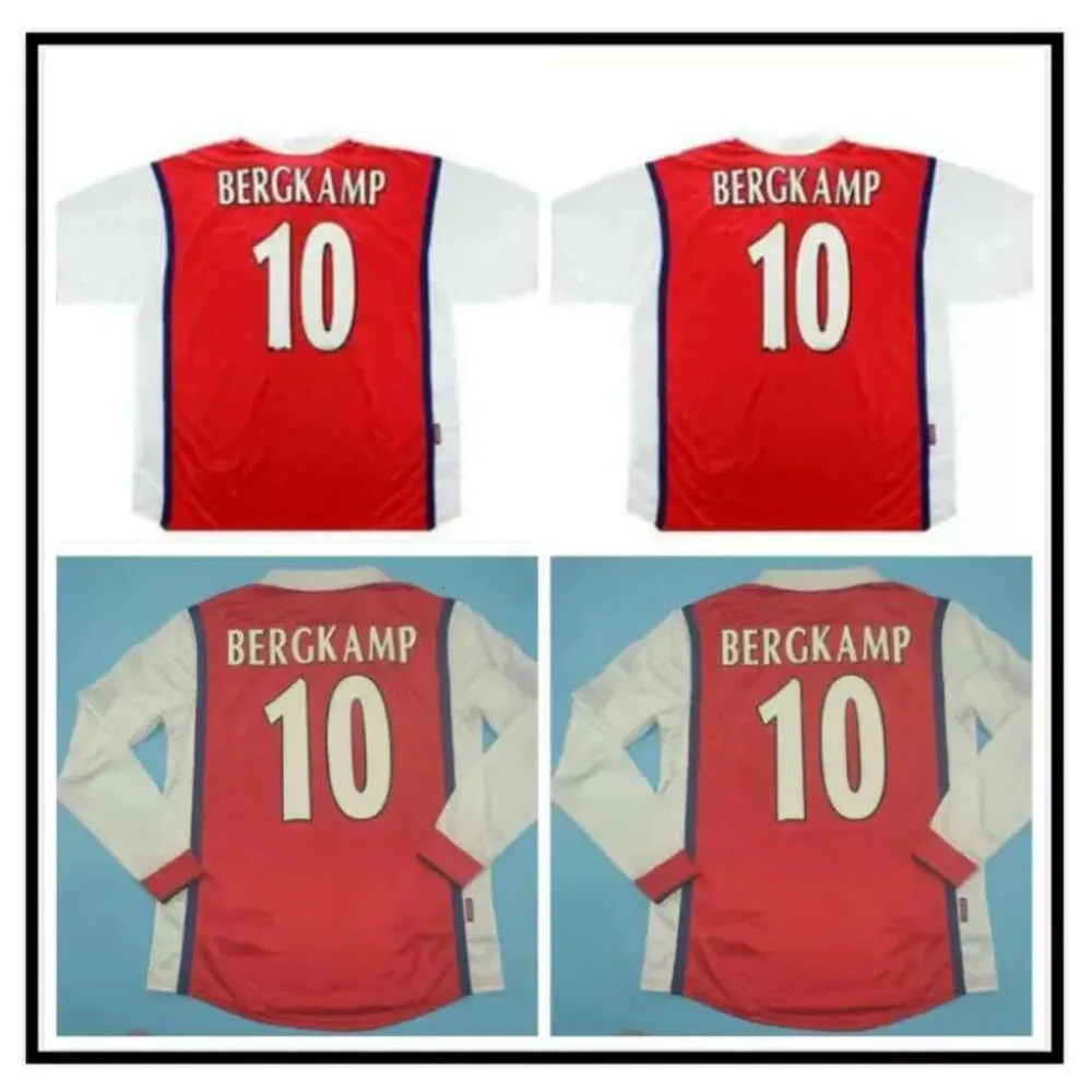 QQQ8 med Patches 2002 2003 2004 Retro Soccer Jersey Home Red Classic Vintage Football Shirt 02 03 04 Pires Bergkamp Reyes Gilberto Cole