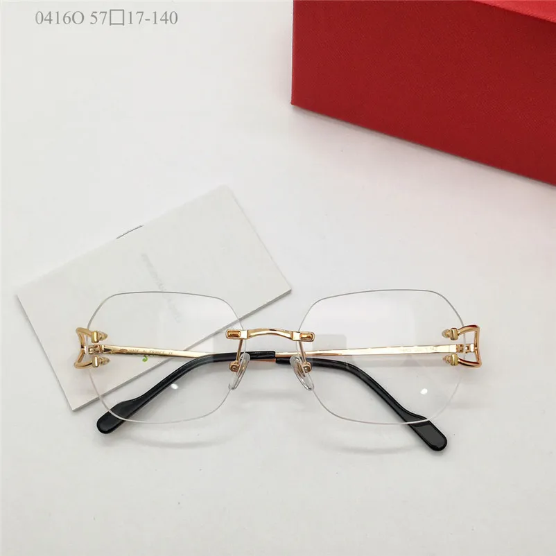 Rimless Geatlesses For Men Women Gafas Ópticas De Marco De Metal