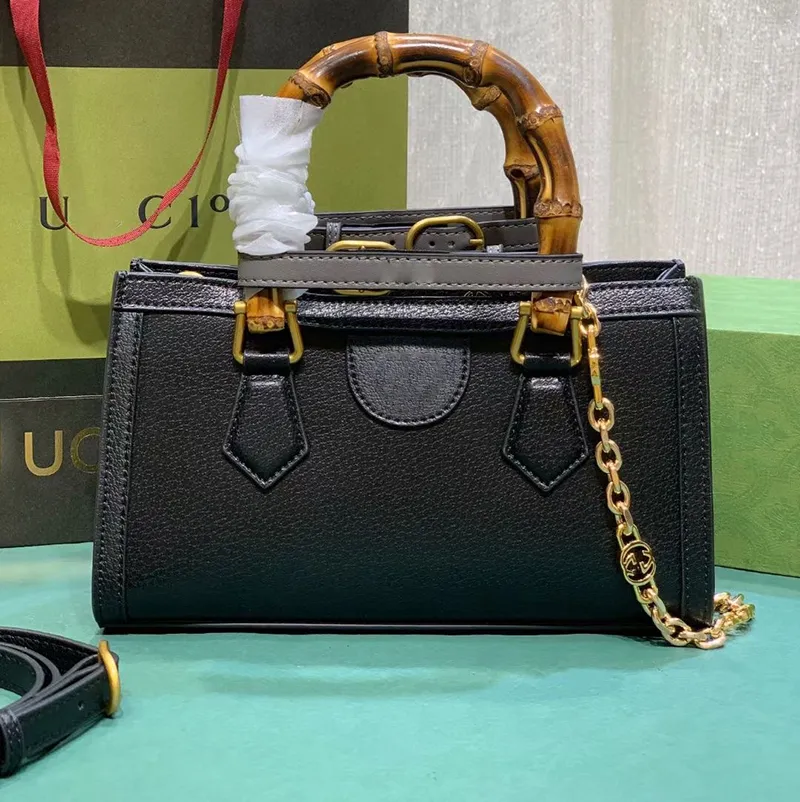 Diana genuine leather Bamboo handle handbag designer bag high quality handbags lady shoulder Bag luxury crossbody bag purse real leather chain messenger bags