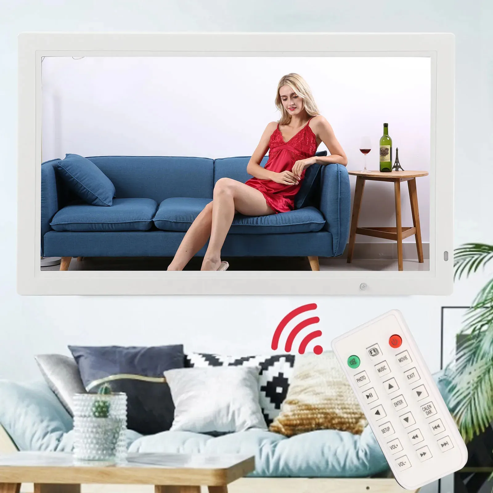 Next 24 Photo Frame Best Seller 24 Inch HD Digital Photo Frame with Clock & Calendar ...