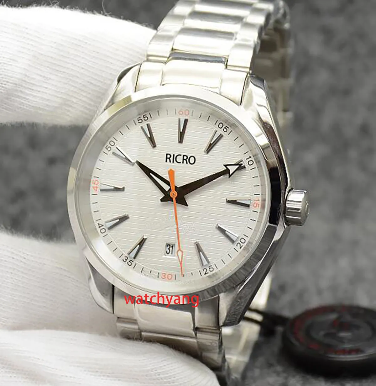 Reloj para hombre Reloj de diseño para hombre de alta calidad 41 mm Hebilla plegable de acero inoxidable Movimiento mecánico automático Reloj deportivo 007