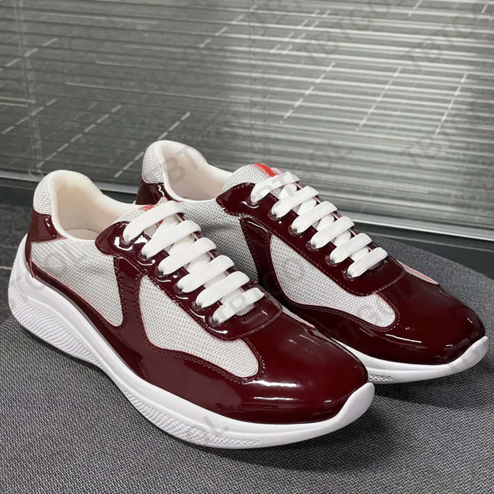 High Quality Patent Leather Sneakers For Men And Women Americas Cup XL ...