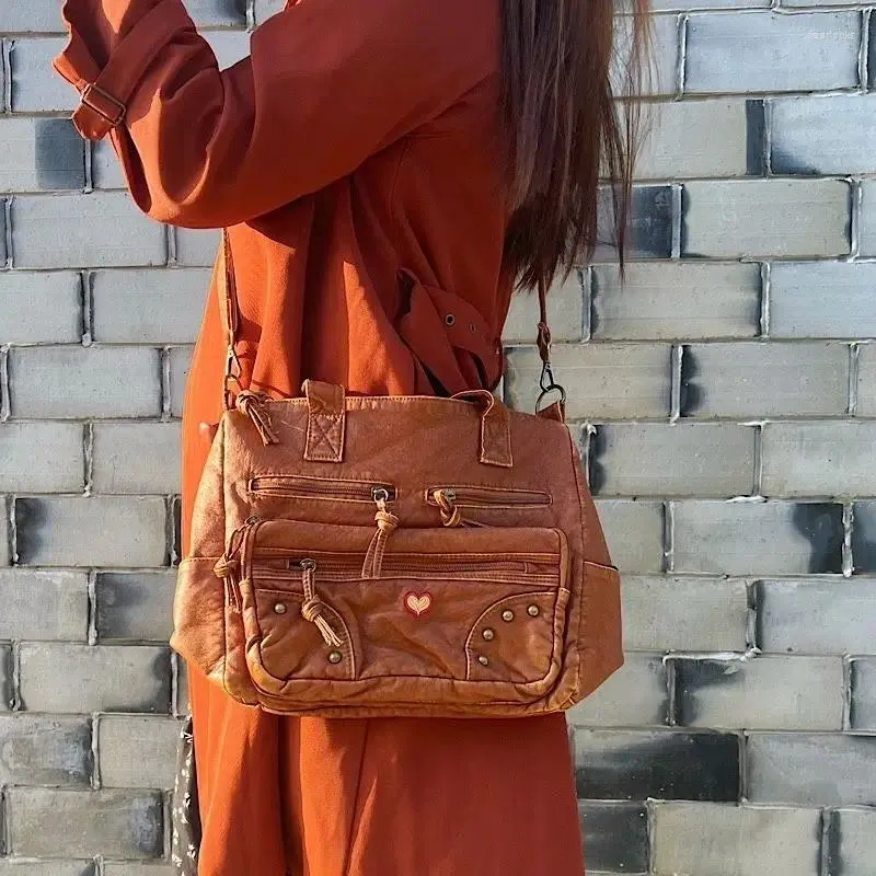 JIAERDI Vintage Y2K Grunge Leather Neiman Marcus Evening Bags For Women Harajuku Style Casual Messenger Bag With Brown Crossbody Strap From Dearlooks 30.05 DHgate.Com