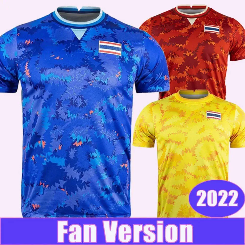 Qqq8 2022 Équipe nationale de Thaïlande Maillots de football pour hommes Anusak Jankit Ekanit Matee Jonathan Weerathep Chonnapat Home Away 3ème Chemises de football