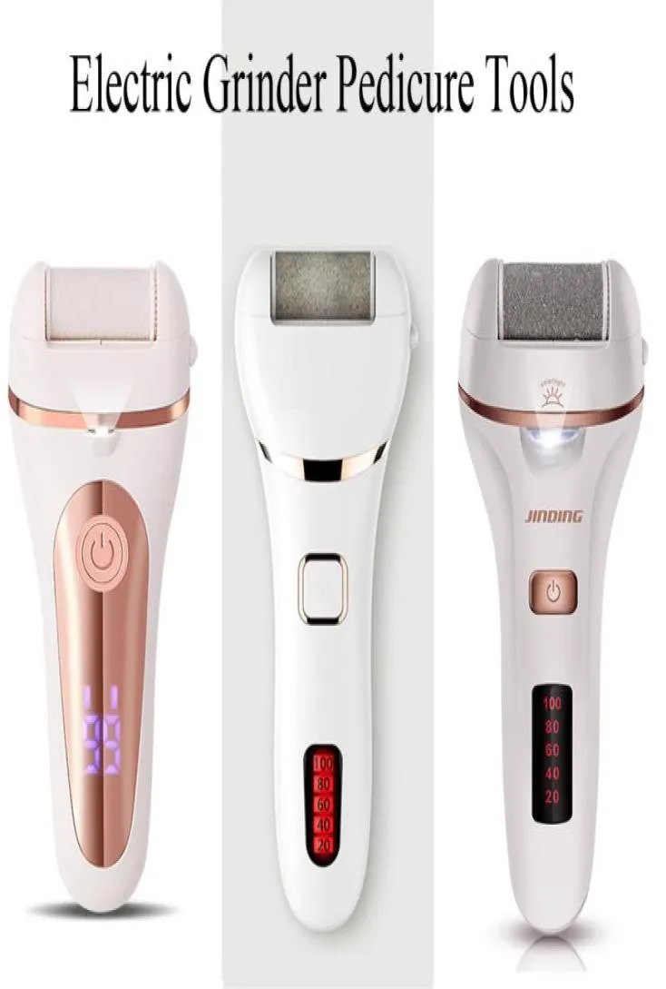 防水電気フットファイルCALLUS REMOVOVOVOVOVER HARD CRACKED DEAD SKINGRINDER PEDICURE TOOLS FEET CARE CARE充電式USB