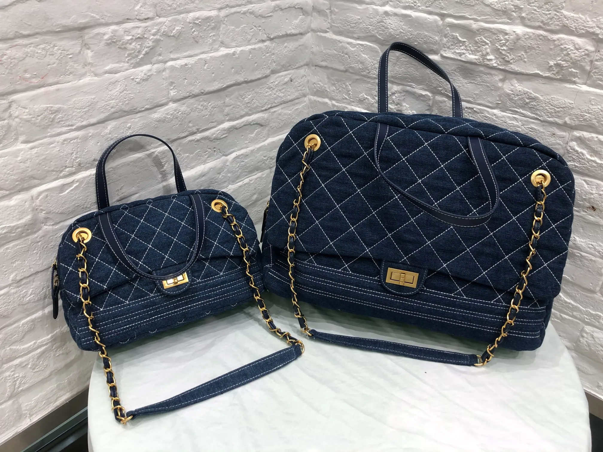 Sac fourre-tout de luxe Designer Denim Sac à bandoulière rétro 2 tailles Mode All-Match Grande capacité Sac à provisions pour femmes Pochette Star recommandé le même style