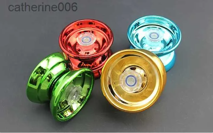 Yoyo 4 Colors Magic Yoyo Responsive High-speed Aluminum Alloy Yo-yo Lathe with Spinning String for Boys Girls Children KidsL231101