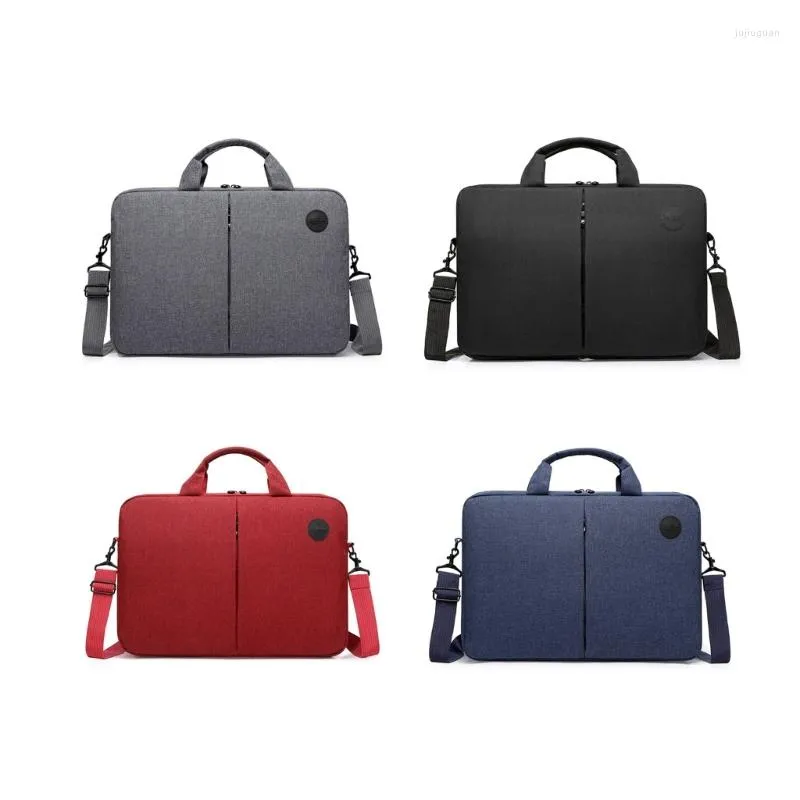 Briefcases Computer Tote Bag Slim Notebook Briefcase 15.6inch Laptop Messenger Shoulder Carrying For Adult Gray/Black/Red/Blue