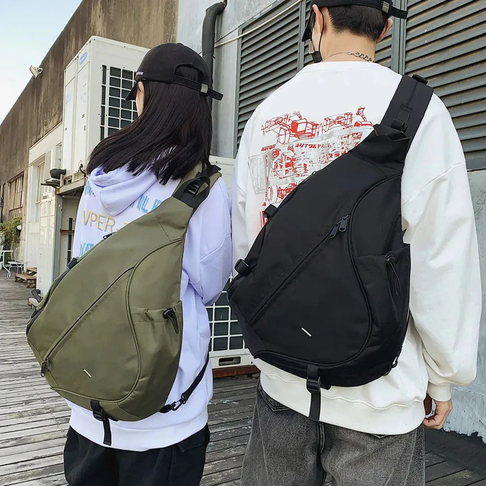 Waist Bags Men Shoulder Nylon Packs Sling Bag Crossbody Outdoor Sport Chest Pack Daily Picnic Messenger Bolsa 231101