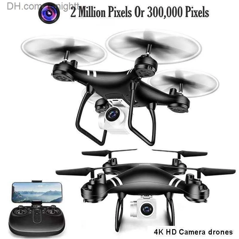 Drony 360 Wi-Fi Mini 4K Profesional 1080p 720p HD Kamery FPV Drone samolot czteroopiowy helikopter zdalny