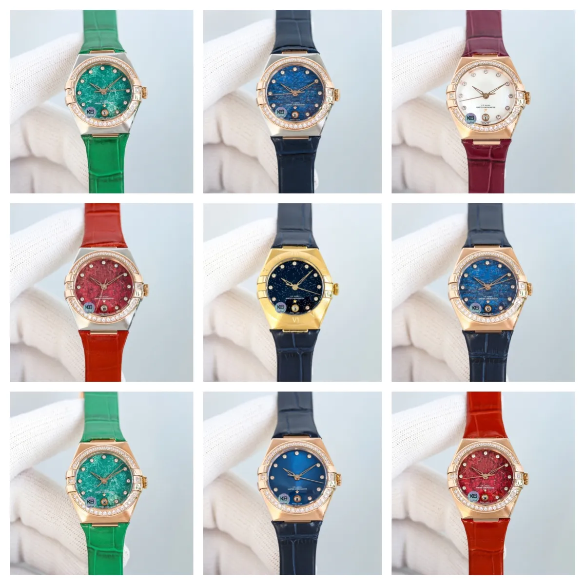 Gr Montre de Luxe Women Watches 29mm 8700 자동 기계식 이동 316L 정밀 강철 CNC 케이스 디자이너 시계 다이아몬드 시계 손목 시계