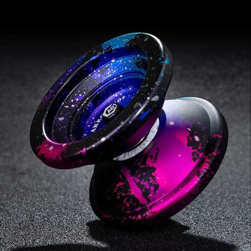 Yoyo New Magic Yoyo Professional 10 Ball Ball Ball Ball High Speed ​​Metal Alloy Yoyo Camouflage Magic Yoyo Spinning String Toys for Kid adultl231102