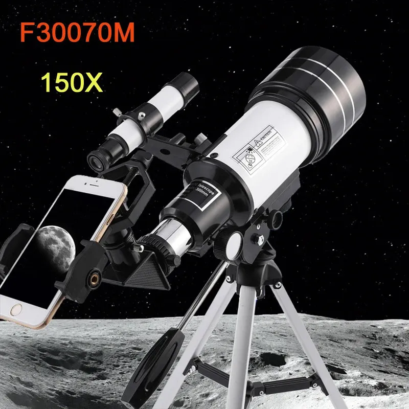 Monoculaires F30070M télescope astronomique professionnel 150 fois Zoom HD trépied Portable haute puissance Vision nocturne espace profond vue des étoiles lune 231101