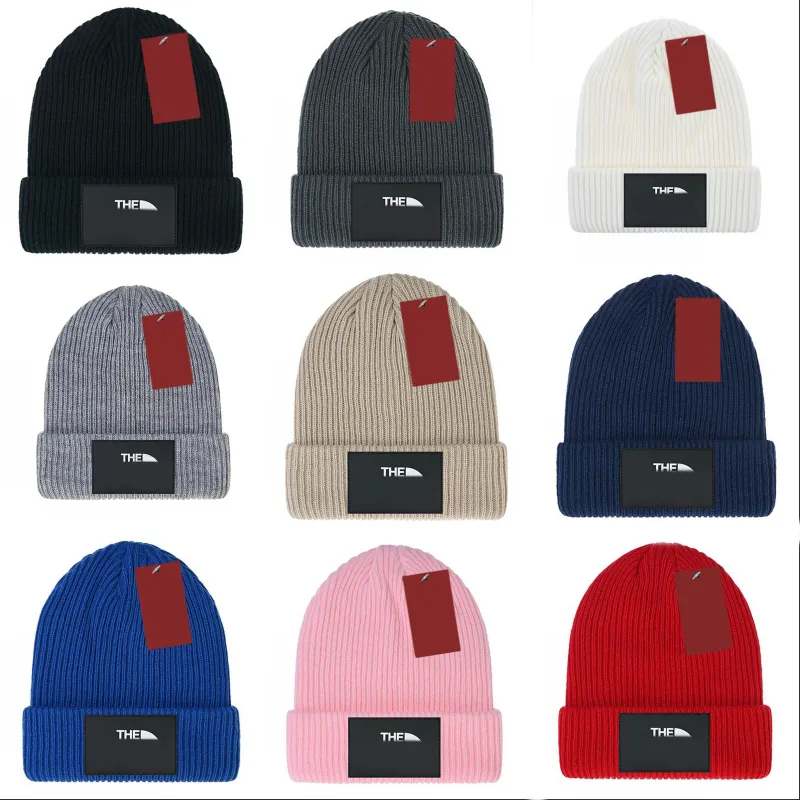 Winter hat knit beanie designer men skull cap cuffed brim cold weather keep warm casual fashion gorras luxury bonnet luxe solid color front letter patch fa04