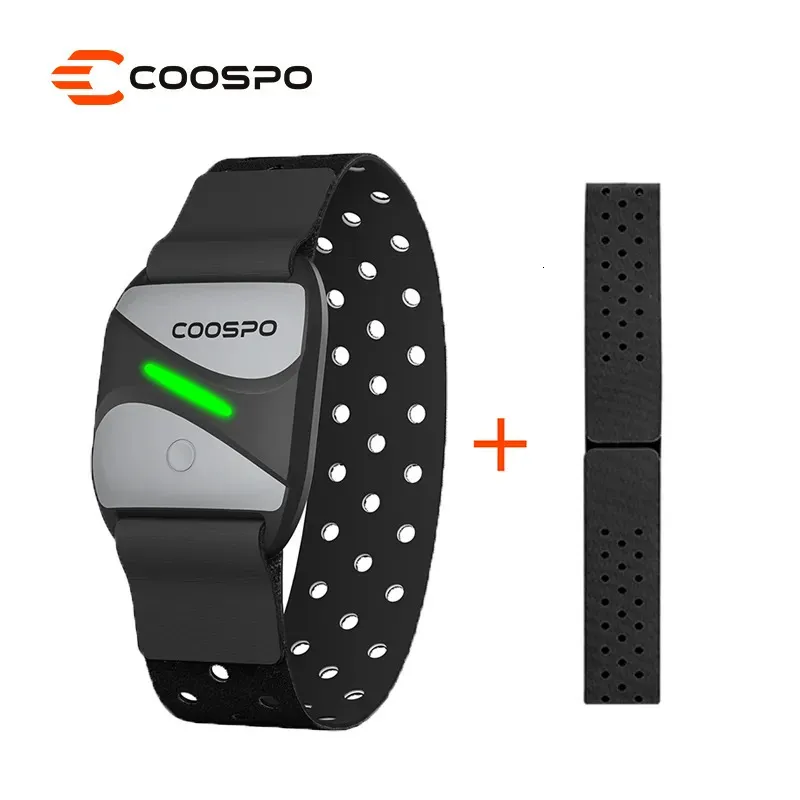 Ciclocomputer COOSPO HW807 HRV Cardiofrequenzimetro Fascia da braccio Sensore ottico fitness esterno Bluetooth 5.0 ANT IP67 Corsa Ciclismo per Wahoo 231101