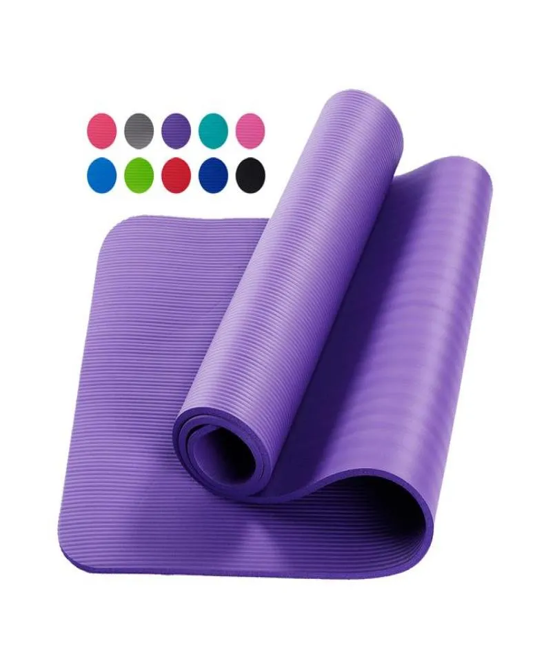 Gymapparatuur Fitness Pilates Groothandel op maat bedrukte NBR 10 mm yogamatten Eco-vriendelijk8986059