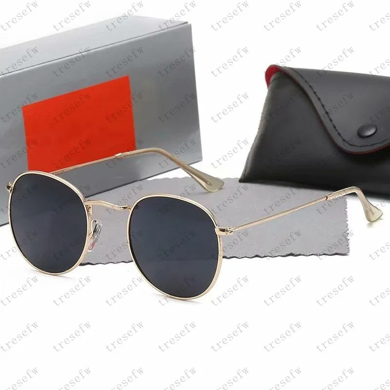 Luxurys Bans Designer Männer Frauen Sonnenbrillen Adumbral Goggle UV400 Brillen Klassische Markenbänder Brillen Lady 3447 Schwarze Sonnenbrille Strahlen Metallrahmen mit Box-Etui