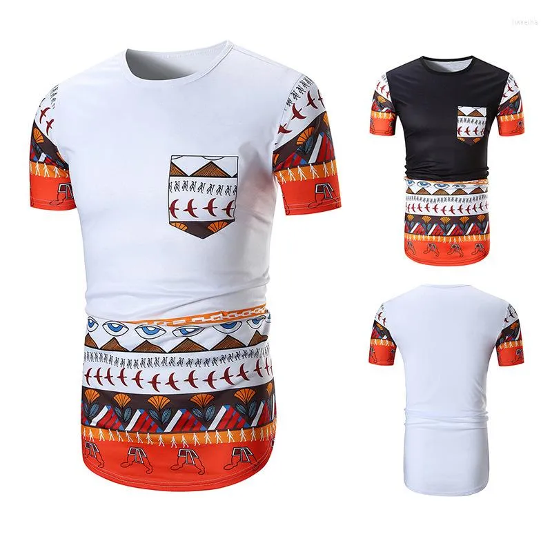 Men's T Shirts 2023 Summer Pattern Fashion Man Leisure Time Short Sleeve Euro Code Nation Wind Printing Personality T-shirt Male15