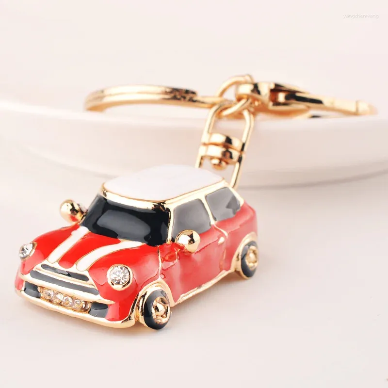 مفاتيح مفاتيح Mini Metal Car Alloy Keyyring Keyring نموذج حلقات سلسلة مفاتيح سلسلة Cooper S JCW ملحق