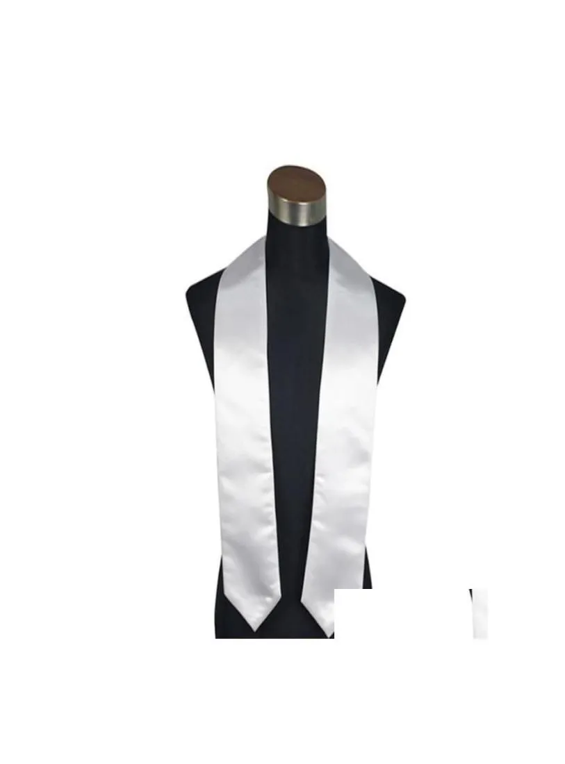 Other Home Textile Sublimation Blank Graduation Tie Stoles Grad Senior Student Vneck Logo Printing For Students Drop Delivery Gard9111146