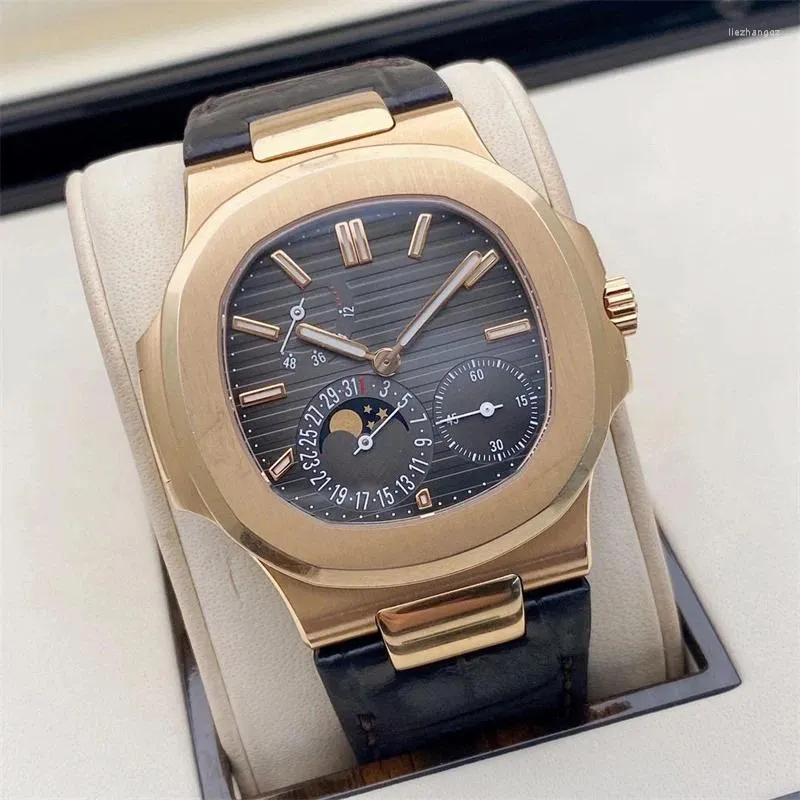 Montre-bracelets pour hommes Watch Quality High 5712 Automatic mécanical Business Elegant Sahire Mirror étanche 474136