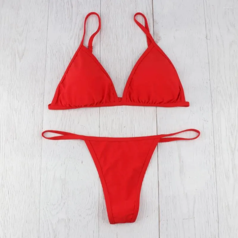 Women's Swimwear Sexy Bikini Push Up Women Padded Bra G-string Thong Two Pieces Swimsuit Bathing Fashion Summer