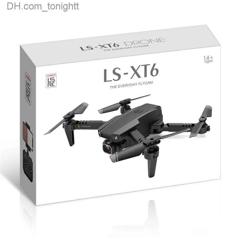Drones LSRC LS XT6 4K HD Dual Lens Mini Drones Uav WiFi 1080p Real
