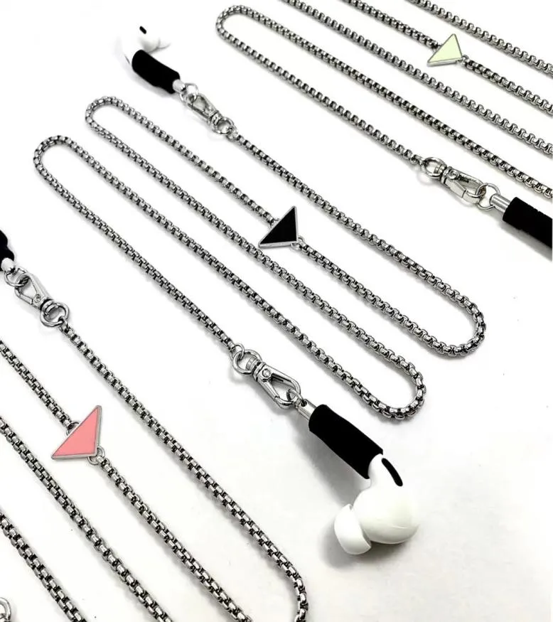 Modische Designer-AirPod-Hüllen für Apple Airpod 1 2 Pro 3, Schutzhülle mit Halskette und Schlüsselanhänger 09087861471