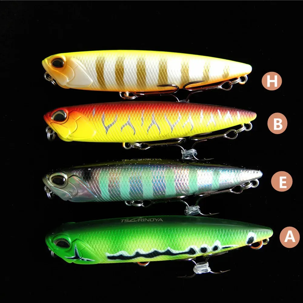 Topwater Floating Weedless Bass Lures Set DW59 85mm 10.5g Long