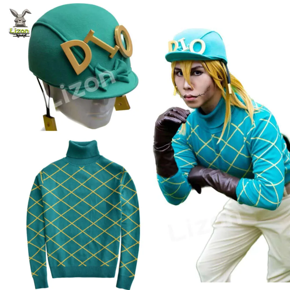 Toplu Jojo Bizarre Adventure Steel Ball Run Jojo's Tuhaf Macera Steel Ball  Run Diego Brando Cosplay Örme Süveteri Hayranlar Için Unisex Anime Tops