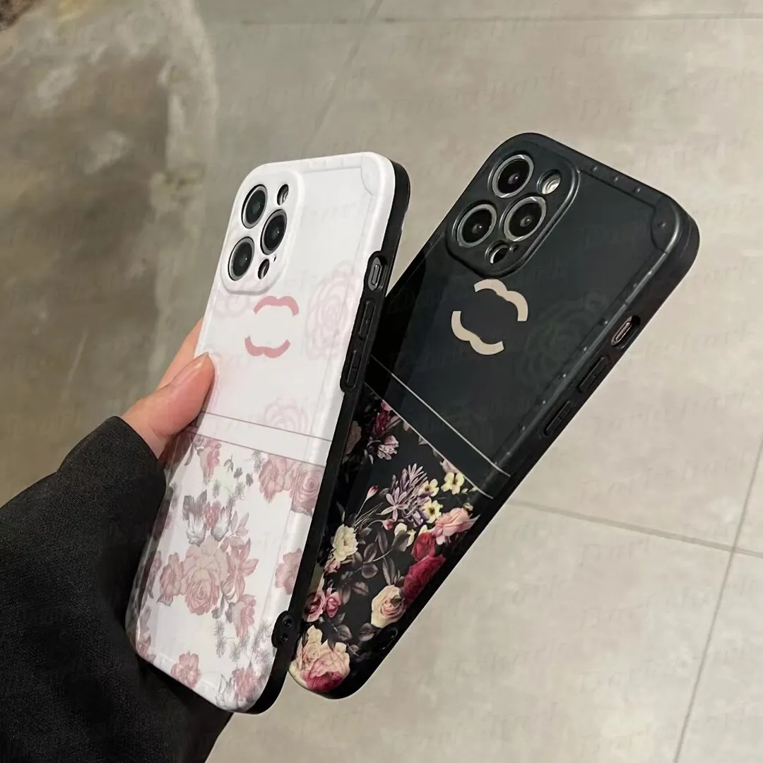 Чехол Для Мобильного Телефона В Стиле Ретро С Цветочным Принтом Для IPhone  15 14 13 12 11 Pro Max Мягкие Чехлы Из ТПУ Дизайнерская Крышка С Буквенным  Принтом Полная Защита Ультратонкая Задняя