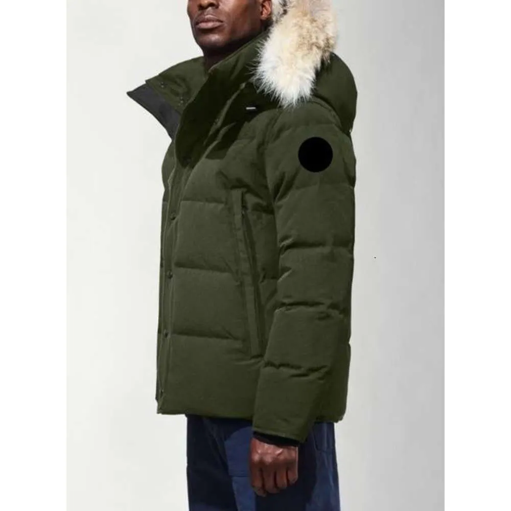 Canadá Puffer Chaquetas Diseñador para hombres Real Coyote Fur Outdoor Wyndham Windbreaker Jassen con capucha Fourrure Manteau Down Jacket Coat Hiver Parka Doudoune 3eyl0