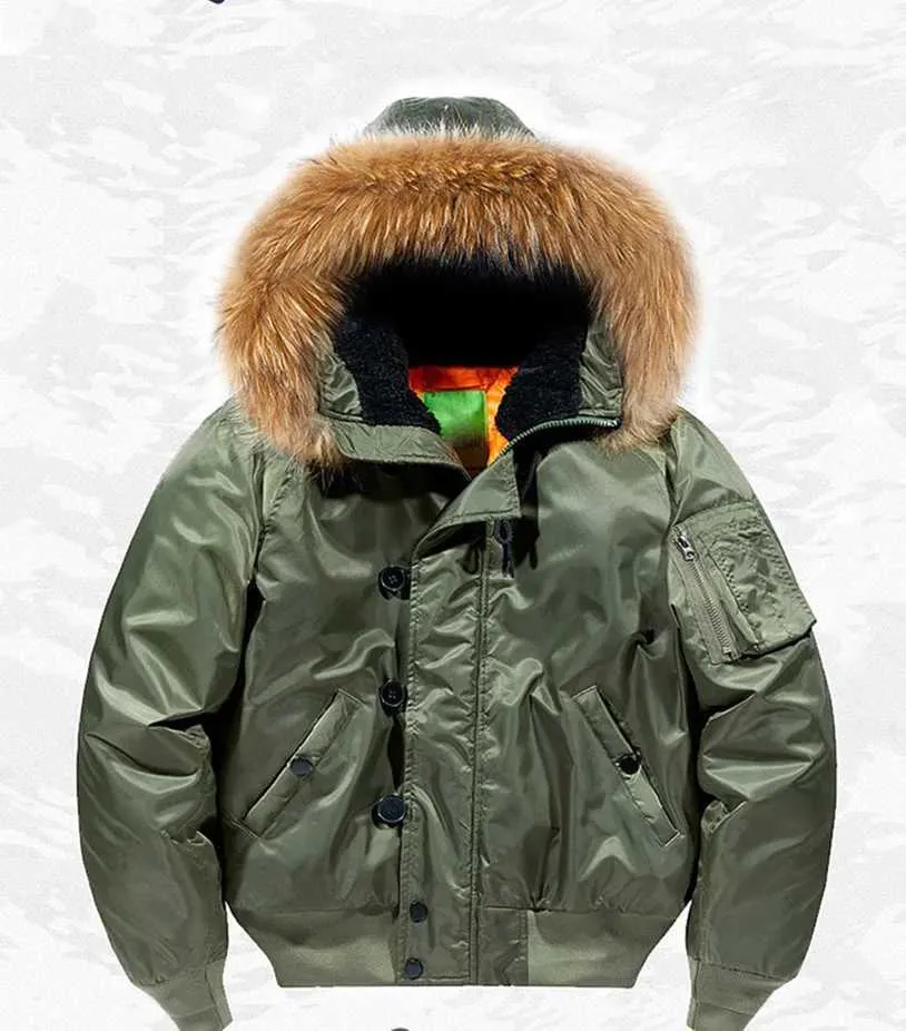 Mens Winter Down Parka With Padding And Fur Collar Heavy Mens Winter Down Parka With Padding And Fur Collar Heavy