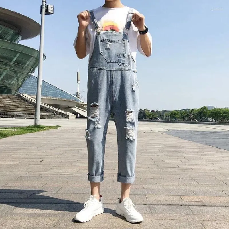 Jeans bretelle uomo top
