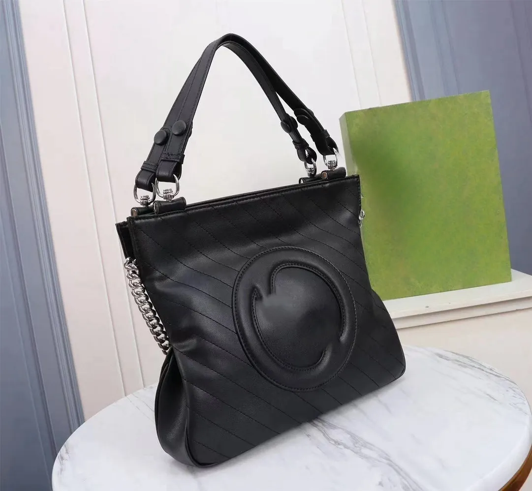 Designer Luxury Blondie Tote Bag Crossbody Bag 751516 med kedjeskuldrem med dammväska