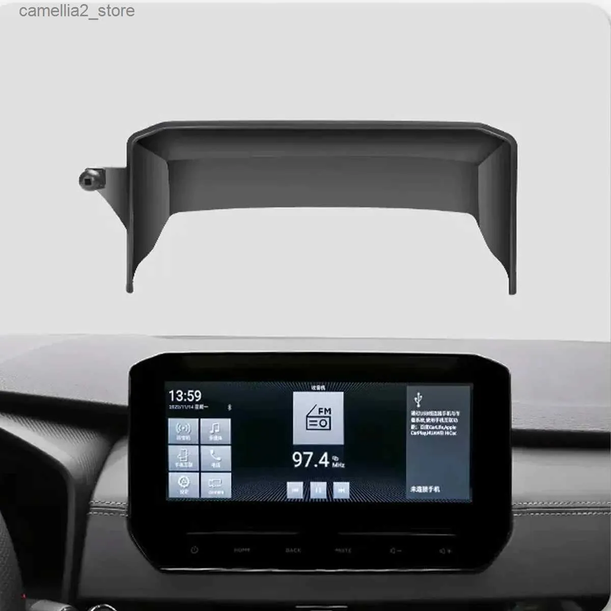 Mitsubishi Outlander 2023 Car Phone Holder Navigation Bracket Magnetic Wireless Charging Rack（8インチスクリーン用ではない）ベースQ231104のカーホルダー