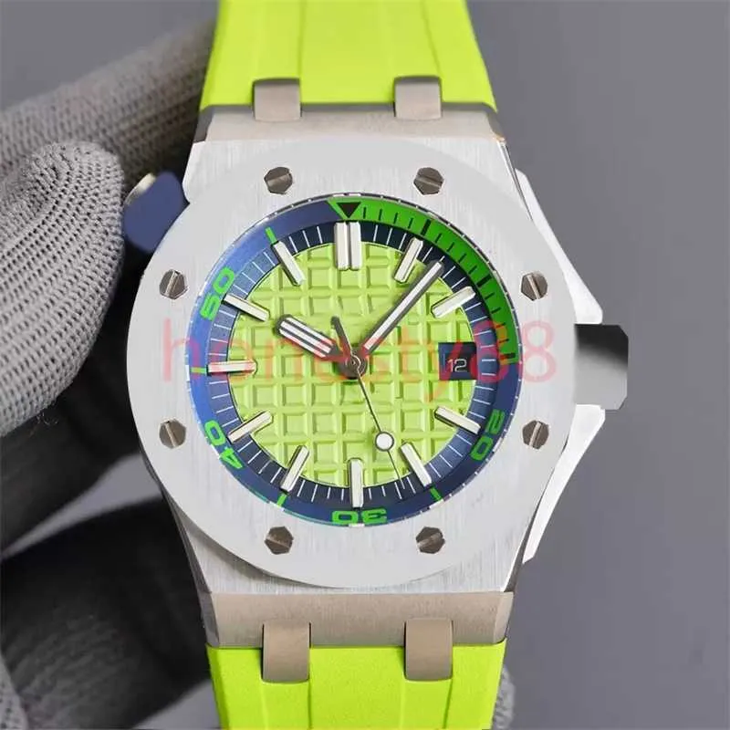 Sw Luxury Ap Mens Watch Automatic 42mm Stainless Steel Case Pin Buckle Rubber Strap Waterproof for Sports Wristwatches Leisure Needle Buckle Watches Gift with Box